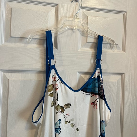 Women's Plus Size Butterfly Print Flattering Holiday Vacation Summer Dress 22W - Picture 8 of 12